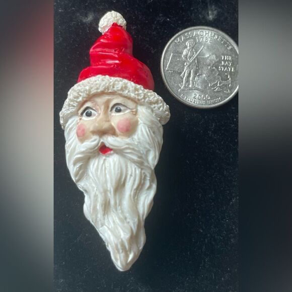 🎄❤️🎄Vintage Santa Christmas Brooch Pin Collectible - Picture 4 of 4